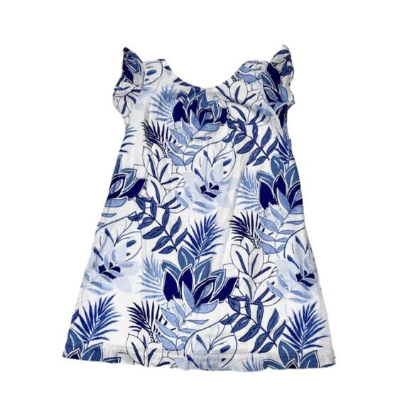 Janie And Jack Tropical Ruffle Floral Dress Size 4 - Picture 1 of 5